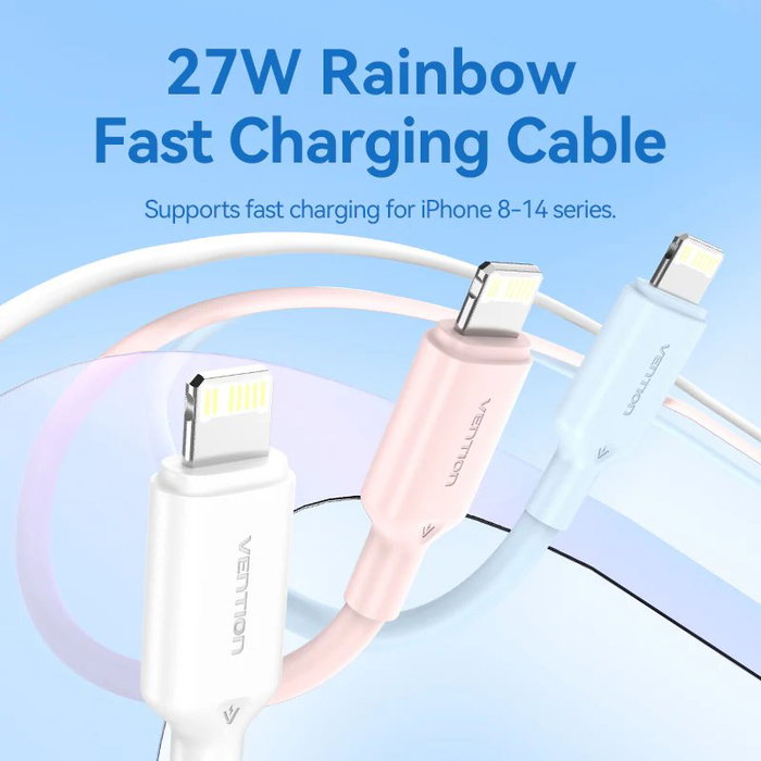 Vention Cable USB 2.0 Tipo-C a Lightning LAKSF 1m Azul